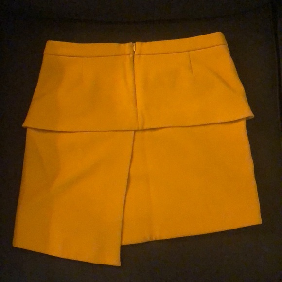 The Kooples Mustard Asymmetrical Skirt - Picture 4 of 6